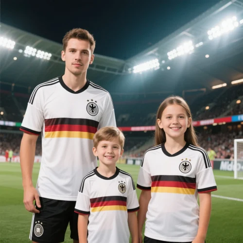 Family - Friendly Germany Soccer Jerseys - Iconic White Jerseys with The National Team's Available in Adult and Kids Sizes