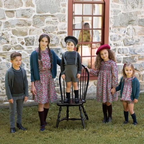 AP Ruby Floral Collection AW25 Smocked Dress Baby Set Girl Clothing Set Family Matching Outfits Sweet Clothing Cotton